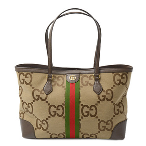 グッチ バッグ レディース オフィディア ジャンボGG トートバッグ ブラウン×マルチカラー GUCCI 631685 中古