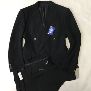 新品★激安/ダブルスーツ　礼服/サイズM AB4/ブラック　黒/ノーベンツ/冠婚葬祭　アジャスター付　良品質素材★夏礼服