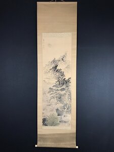 【模写】【一灯】ia4700〈津田青楓〉永観堂寒月図 名所 京都 共箱 良寛研究家 夏目漱石の親友 洋画家