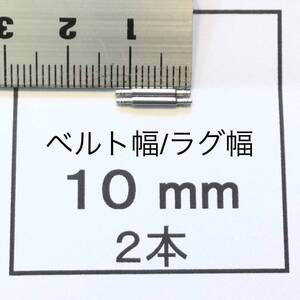 腕時計 ばね棒 バネ棒 2本 10mm用 150円 送料込 即決 即発送 画像3枚 y