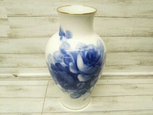 大倉陶園 オオクラトウエン ブルーローズ 8011 36cm 花器 花生 花瓶 付属品は画像の物が全てです