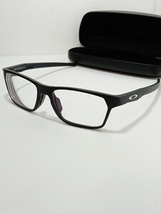 1円【美品/ケース付】OAKLEY オークリー メガネ サングラス　OX8174F-0154 ヘックスジェクター Satin-Black 度有り