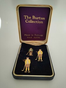 カフス、タイタックセット　The Burton Collection ビンテージ　USED　英国製
