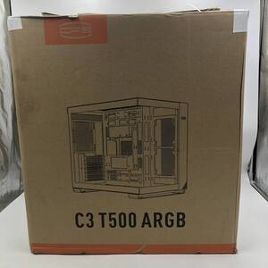 【未検品】CPS 高透過率ガラス採用 ピラーレスPCケース C3T500-ARGB-WH ホワイト /ヤY23216-M3