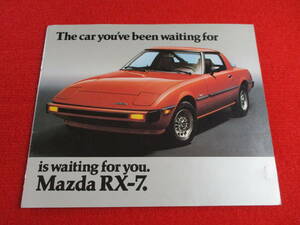 ●　MAZDA　RX-7　左H　1979　昭和54　カタログ　●