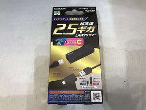 【未使用】 エレコム ELECOM 2.5G有線LANアダプター EDC-QUA3C-B