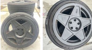 【タイヤ】3SDM 4本セット ２２５/４５Ｒ18インチ　5穴　★タイヤ2022年式【8-9分残山】