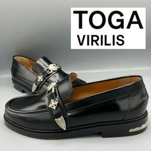 ◆◆未使用 jp27.0 42.0 TOGA VIRILIS ローファー メタル