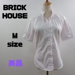 ✨️美品✨️ BRICK HOUSE 半袖ブラウス 首回り 袖口フリル仕様