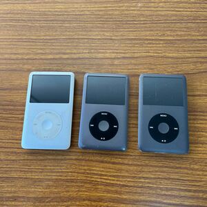 管S240522 i ★ アップル　iPod A1238 /160GB 三台 本体のみ　ジャンク　