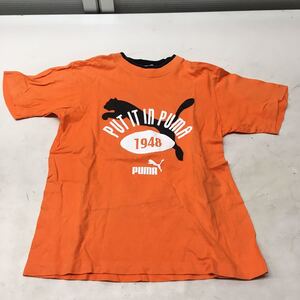 送料無料★PUMA プーマ★半袖Tシャツ　トップス★ジュニア　キッズ　140 子供★オレンジ#60111sNj155