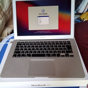 Apple Macbook air A1466 Corei5 1.3GHz 13インチ　4GB/SSD:256GB OS:Big sur 充放電回数136回