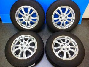 【PCD100/5H】深溝 TOYO OBSERVE GARIT GIZ【195/65R15 91Q】WEDSアルミ【15インチ 6J+43】ウィッシュ プリウス インプレッサ CT など