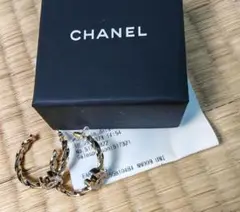 CHANEL CCロゴ_フープピアス  クリスタル ABA256