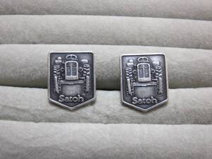 レトロ サトートラクター Satoh カフス カフスボタン agricultural motor tractor motif cufflinks 佐藤造機 (三菱農機)