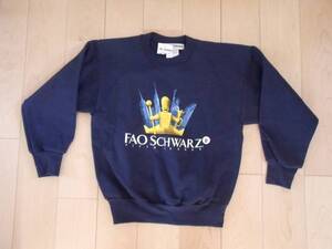 FAO SCHWARZ SWEAT 50% cotton 50% polyester スウェット トレーナー navy ネイビー