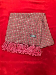 イギリス古着　tootal scarf vintageトゥータルスカーフ　スカーフ　フリンジ付き　英国ヴィンテージ　vintage tootal MV974