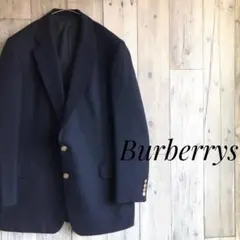 オールド　Burberrys バーバリー　金ボタン　紺ブレザー　2B ジャケット