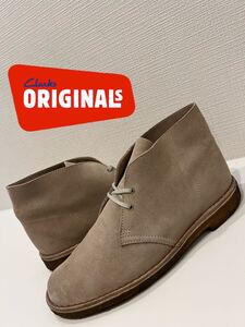 ★Clarks★クラークス★31695★DESERT BOOT★デザートブーツ★ショート★レザー★スウェード★サンドスエード★ベージュ★US9★27.0cm★