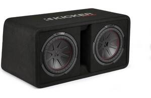 ■USA Audio■最新型キッカーKicker DCWR10 (48DCWR102) 25cm デュアル純正BOX, Max.1600W ●保証付●税込