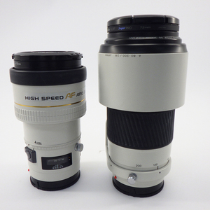 1円〜 MINOLTA ミノルタ HIGH SPEED AF APO TELE 200mm F2.8/80-200mm F2.8 計2点 ※動作未確認 現状品 レンズ 332-2808123【O商品】