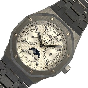 オーデマ・ピゲ AUDEMARS PIGUET ロイヤルオーク パーペチュアルカレンダー 26574ST.OO.1220ST.01 シルバー SS 腕時計 メンズ 中古