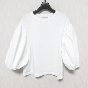 美品 21SS See By Chloe シーバイクロエ バタフライスリーブ ブラウス シャツ カットソー CHS21AJH34081101XS XS ホワイト ◆