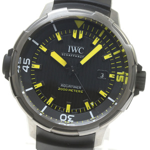 IWC IWC SCHAFFHAUSEN IW358001 アクアタイマー オートマティック2000 デイト 自動巻き メンズ 保証書付き_840334