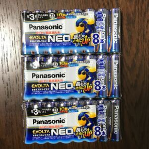 【新品／未使用】単3形 24本 パナソニック Panasonic エボルタネオ アルカリ乾電池（使用推奨期限 2034年以降）