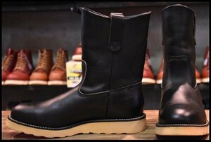 【8E 美品 羽タグ 00年】レッドウィング 8169 ペコス 黒 ブラッククローム クッションソール プルオン ブーツ redwing pecos HOPESMORE