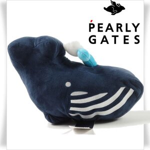 新品1円～★定価1.9万 PEARLY GATES パーリーゲイツ ヘッドカバー フェアウェイ ウッド用 くじら ぬいぐるみ ゴルフ OPEN SEA◆A1166◆