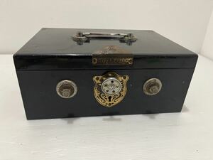 D(0516x10) 金庫 手提げ金庫 CASH BOX レトロ キャッシュボックス ダイヤル式 HIGH CLASS インテリア 鍵なし ★難あり ★商品説明必読