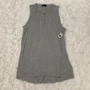 新品▲GAP ギャップ▲チュニック ノースリーブ グレーM 薄手 シンプル