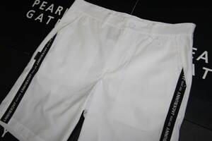 ★正規品★パーリーゲイツ PEARLY GATES ジャックバニー★大人気 バックロゴ ストレッチハーフパンツ★これから最適★ホワイト★6 LL