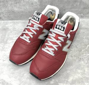 ニューバランス New Balance CM996 RK2 25.5cm レザー レッド RED スニーカー ローカット USED品