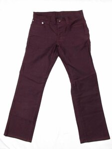 超美品【EPOCA UOMO エポカウォモ】8VS12-157-39 肉厚コットン生地 パンツ ボトムス (メンズ) size44 パープル系 □17MPA2148□