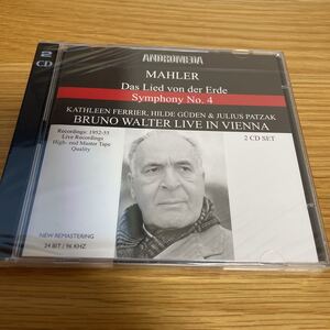 ■ CD Mahler Lied von Erde, Symphony No.4 Bruno Walter ANDRCD 5041 未開封　2CD