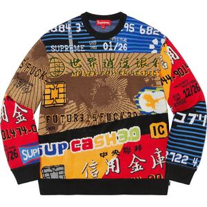 supreme Credit Cards sweater XL 新品未使用　シュプリーム クレジットカード　セーター