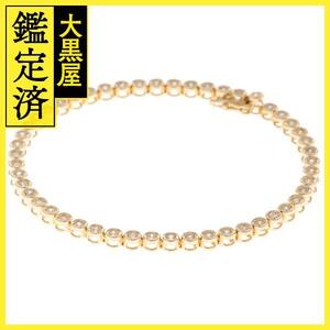 JEWELRY　ジュエリー　ブレスレット　K18　ダイヤモンド1.00ct　約9.6g　2120500171432【431】