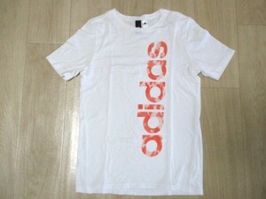 アディダス・コットン半袖Tシャツ・白色・サイズ１６０㎝