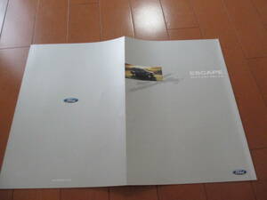庫34410　カタログ ■フォード●エスケープ　Black　Premier/White　Gear●2006.2　発行●　