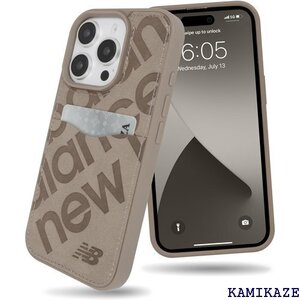 New Balance iPhone 16 Pro ro 用 スエード調 ブランド スマホケース グレージュ 2953