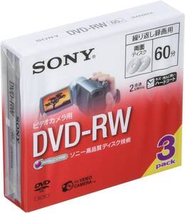 SONY ビデオカメラ用DVD-RW(8cm) 3枚パック 3DMW60A2セット