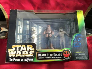 ★ 新品未使用 スターウォーズ ３体 DEATH STAR ESCAPE 1997年 hasbro Kenner HAN SOLO　CHEWBACCA　LUKE SKYWALKER