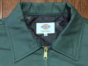 ディッキーズ Ｄｉｃｋｉｅｓ ワーク ジャケット ＸＬ グリーン 緑 ビッグサイズ 作業着 キルティングライナー ブルゾン