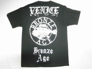 JB即決 BRONZEAGE ブロンズエイジ VENICE&ROUND ベニス ラウンドフィッシュ Tシャツ 黒 Sサイズ 新品 80 90 DOGTOWN SUICIDAL SK8