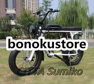 極上品 美品登場☆ レトロな電動自転車E-BIKE 20x4.0インチ 36V 350W 13Ah s3rx リチウム電池 モトクロス