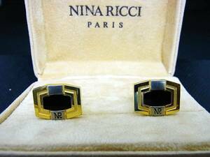 ◎№1483◎■良品■ニナリッチ【NINA RICCI】【シルバー・ゴールド】■カフス♪