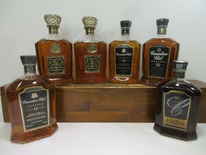 6本セット カナディアンクラブ 12年 Canadian Club 750-1000ml 40% カナディアンウイスキー 未開栓 古酒 まとめて 1円スタート/6-12-7