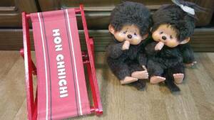 ボンボンベット？　椅子　SEKIGUCHI セキグチ monchhichi モンチッチ ペアセット昭和レトロ　中古品